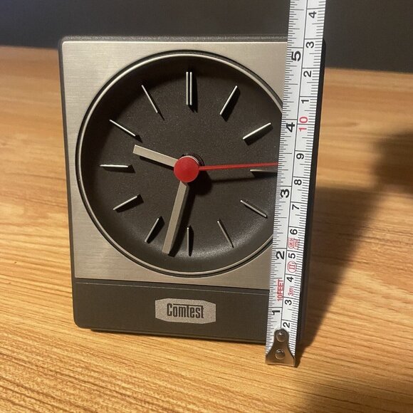 Vintage Bauhaus Table Desk Clock w/ German Quartz - Picture 7 of 7